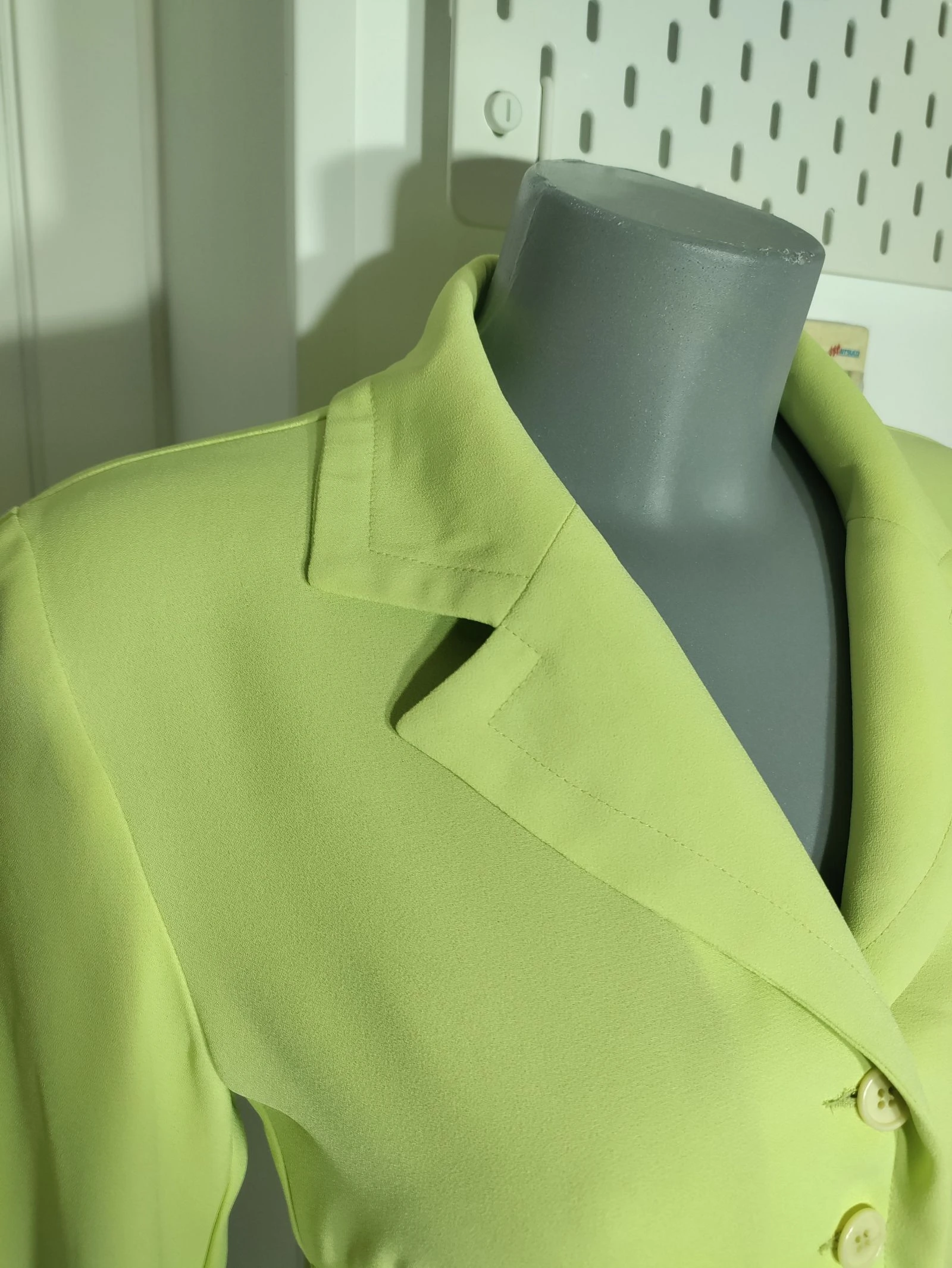 Camisa vintage Zara Classic Elements verde-limão | Eu 40 | Feita na Espanha | Y2K – photo 2